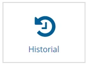 Logo de historial en Viafirma Documents