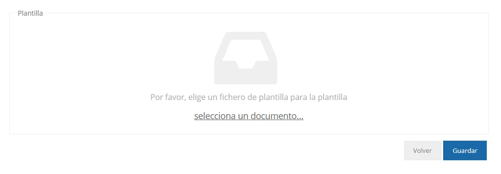 Seleccionar documento plantilla